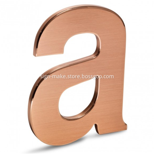 Outdoor Custom 3D Copper Letters Sign